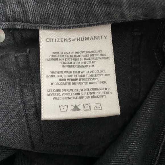 Citizens of Humanity Olivia Crop High Rise Slim Straight Silvermist 27 - Picture 2 of 5